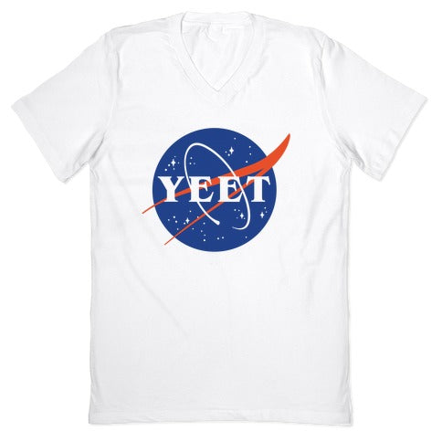 Yeet Nasa Logo Parody V-Neck